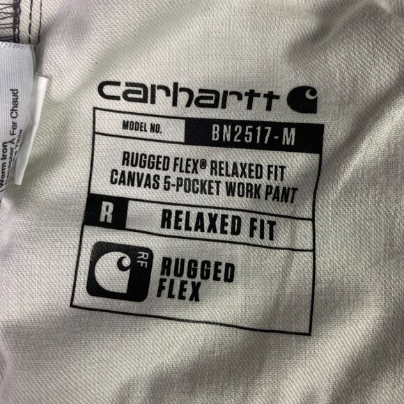 Carhartt Rugged Flex Relaxed Fit Canvas 5 Pocket Work Pants Men's 38 x 30 Gray - Picture 7 of 13